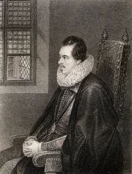Portrét Charlese Blounta (asi 1562-1606) 8. hrabě z Devonshire, z 
